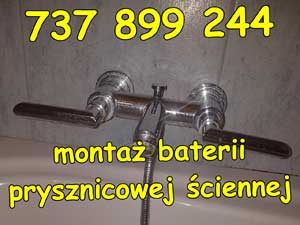 montaż baterii prysznicowej ściennej